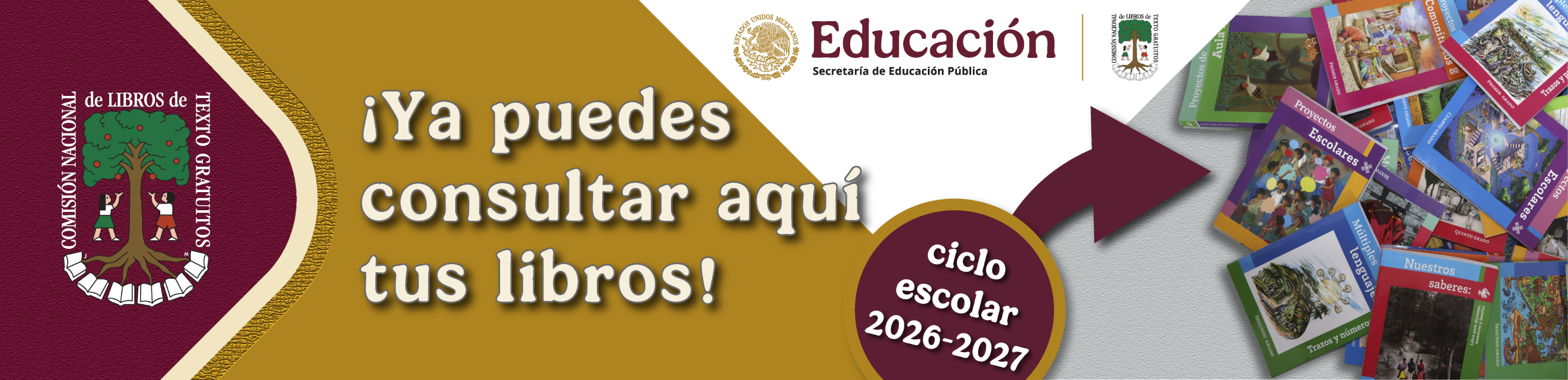 Catálogo de libros de primaria para la Nueva Escuela Mexicana  ciclo escolar 2026 - 2027